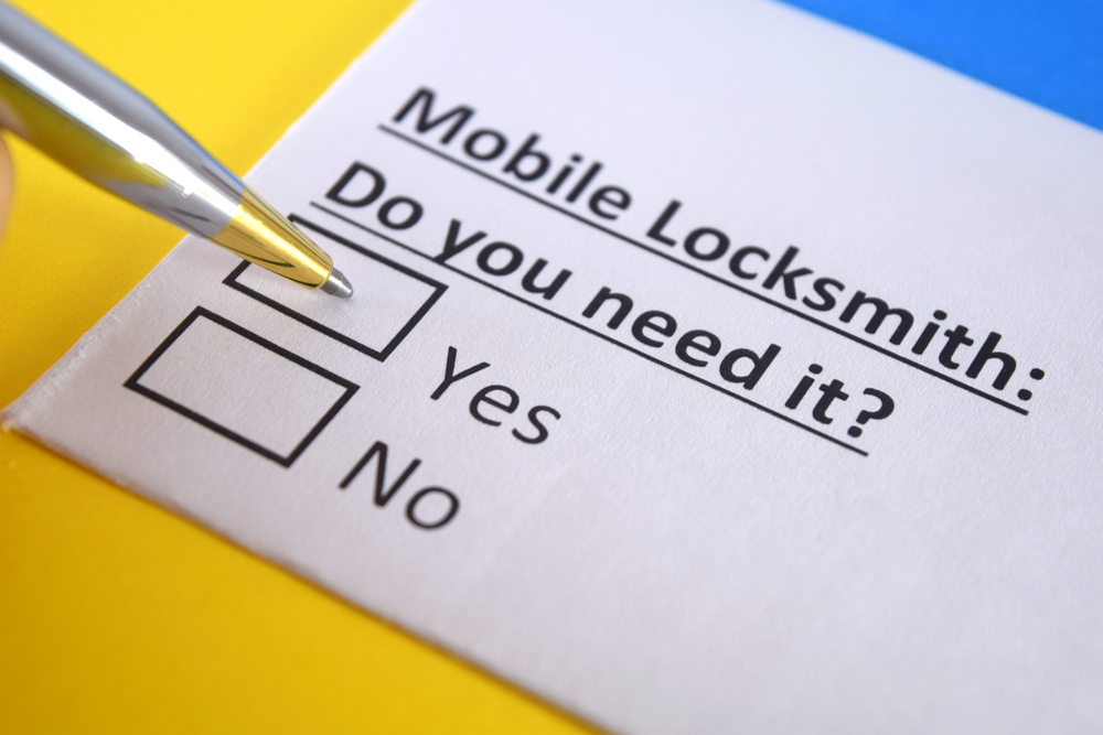 Mobile Locksmiths questionnaire